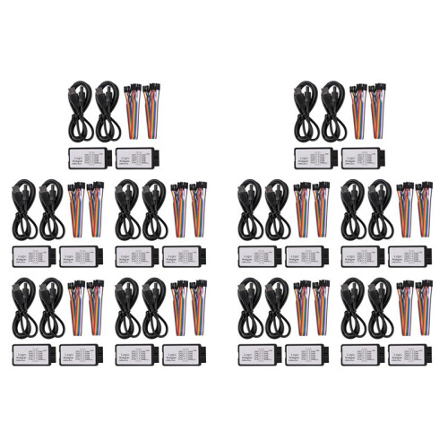 20 Sets USB Logic Analyzer 24MHz 8 Channel 24M/Seconds Logic Analyzer Debugger for ARM FPGA Logic Analyzer Logic 24M 8CH
