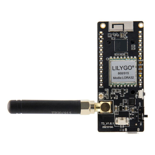 3X LILYGO Placa de Desenvolvimento LoRa32 V2.1 ESP32 com WiFi, , Display OLED de 0,96 Polegadas, Módulo Sem Fio LoRa32 V2.1 de 868 MHz 1
