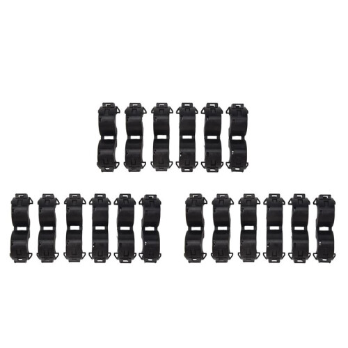 18 Stueck 15Mm Durchmesser Ferrit Magnet Ring - Schwarz