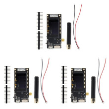 3X LILYGO LoRa32 V2.1 ESP32 Development Board with WiFi, , 0.96 Inch OLED Display 868MHz LoRa32 V2.1
