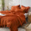 Burnt Orange Twin Comforter Set Microfiber 2-Piece 2