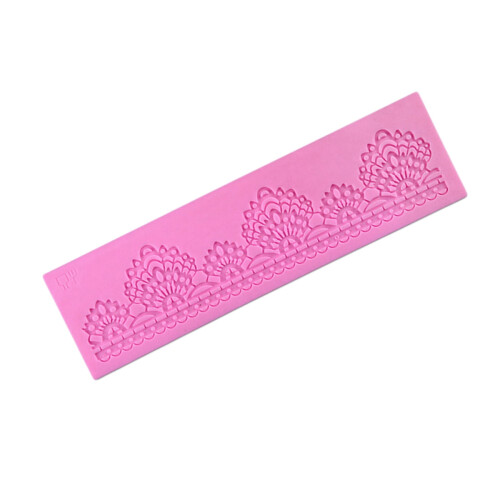 Roze Kant Siliconen Bakvormset 2