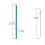 4er-Pack Edelstahl-Trinkhalme, 26,7 cm, blau 3