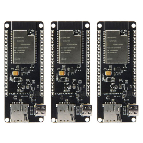 3X LILYGO T-Call A7670 4G 2G ESP32 Development Board A7670E LTE GSM Network ESP32-WROVER-E WiFi  Module