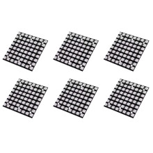 6X WS2812 LED 5050 RGB 8x8 LED Matrix WS2812B 8x8 64-Bit Volledige Kleur 5050 RGB LED Lamp Paneellicht