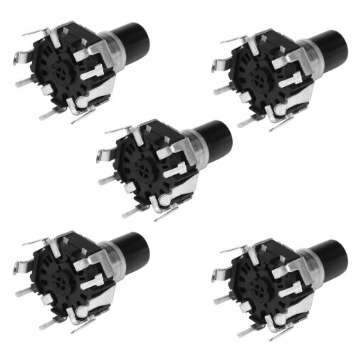 20Pcs EC12D1524403 Car Navigation CD Volume Encoder with Push Button  EC12 Round Type 30 Position 15 Pulse 2