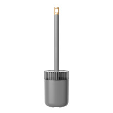 Brosse WC avec support – Design compact et moderne, grise