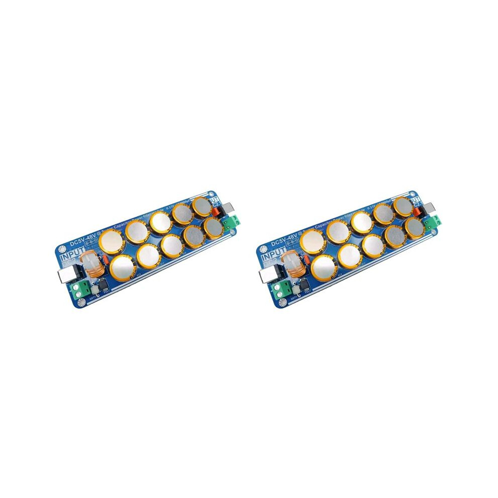 2X 5V-48V 10A Supercapacitor Filter Board Linear Switching Power Supply For Raspberry Pi Headphone Amplifier 6032653270848