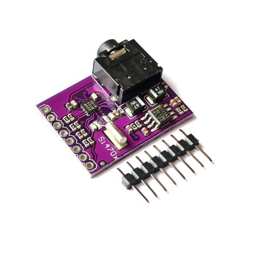 2X Si4703 FM Tuner Evaluation Board Digital Radio Broadcast Data Processing Module for AVR ARM  with Pins 1