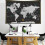 Tapeçaria Mapa Mundi Branca 92,5x70,9 polegadas 7