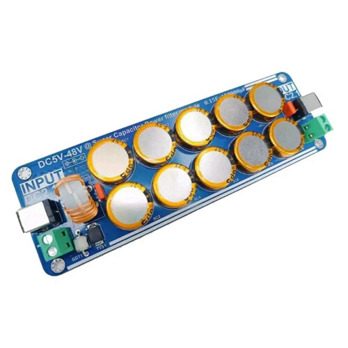 2X 5V-48V 10A Supercapacitor Filter Board Linear Switching Power Supply for Raspberry Pi Headphone Amplifier 1