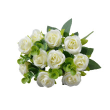 Bouquet de fleurs artificielles blanches 30 cm