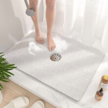 Alfombrilla antideslizante para bañera y ducha, de PVC tipo lufa, 32 x 24 pulgadas.