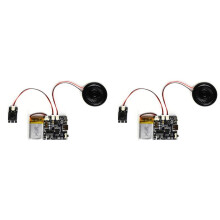 2X GC06 Aufnehmbares Soundmodul, Aufnahme Von Grußkarten, Weihnachts- und Geburtstagskarten, Musikcover, Wand-MP3-Download, Sprachmodul