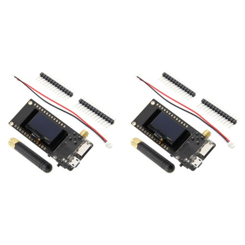 2X LoRa32 V2.1-1.6 Versão 433Mhz ESP-32 SMA CH9102F LoRa OLED 0,96 Polegadas Cartão   Módulo WIFI