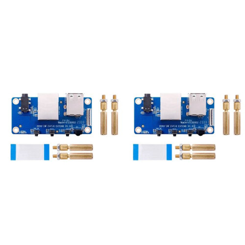 2X for Orange Pi Zero 2 W Expansion Board Interface Board 100M Network Port+USB 2.0+Analog Audio and Video Interface
