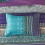Boho Queen Comforter Set Aqua Paisley Floral 8-Piece 6