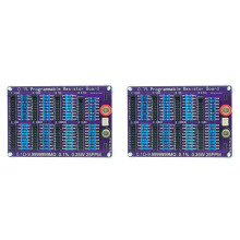 2X 0,1 Ω-9,9999999 MΩ 0,1 % 0,25 W 25 PPM Programmierbare Widerstandsplatine Widerstandstoleranz 0,1 % Hohe Präzision 8-Segment