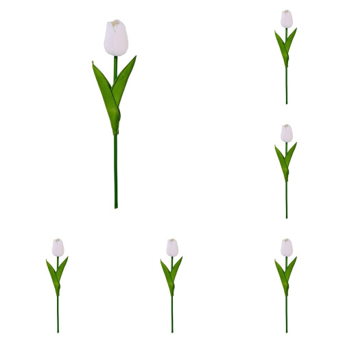 Umělé stonky bílých tulipánů 10 ks 1
