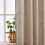 Taupe Linen Blend Curtains 72" L, 2 Panels 5