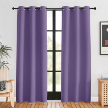 Lilac Purple Blackout Curtains 42x80 Inch Set of 2 Thermal