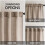 Taupe Linen Blend Curtains 72" L, 2 Panels 3