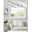 Gray Gradient Marble Valance with Gold Stripe 60x18in 1