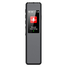 Digital Röstinspelare med Stöd för 128G -Kort, Bärbar MP3-Spelare med 512Kbps Brusreducering, Arbetsintervju