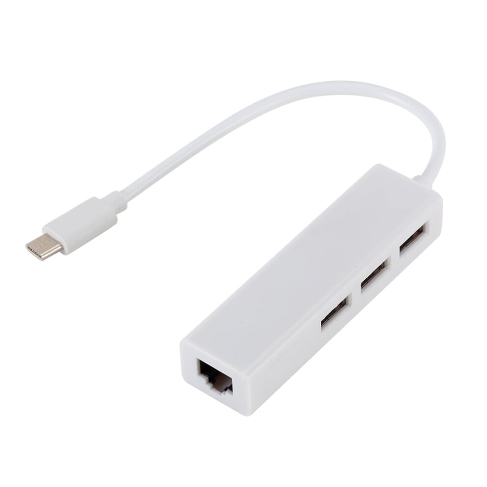 Nuolux 3.1 Type C To Rj45 Usb Ethernet Network Adapter White 9110895514207