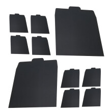 50 Pcs CD Paper Sleeves Clear Cases Storage Holder Covers Black