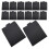 50 Pcs CD Paper Sleeves Clear Cases Storage Holder Covers Black 5