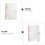 Clear A6 6-ring binder cover notebook 5