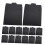 50 Pcs CD Paper Sleeves Clear Cases Storage Holder Covers Black 6
