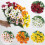 Fejkblommor för utomhusplanteringar Vita5 paket 8