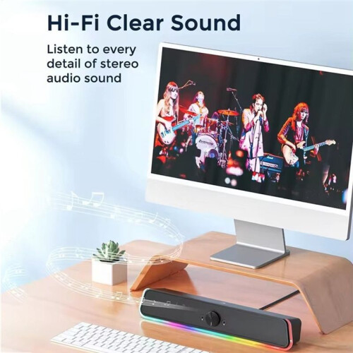 Computer-Desktopluidspreker, Hoogwaardige Bedrade Luidspreker met Hoog Volume, Microfoonluidspreker, Mobiele Telefoon, Audio, Computer-Subwoofer 2