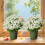 Fejkblommor för utomhusplanteringar Vita5 paket 6