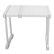 Divisória de prateleira expansível, aço carbono, 27–38 cm