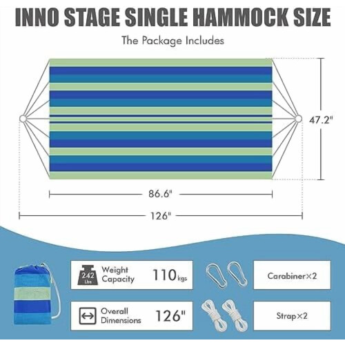 Brazilian Double Hammock with Carry Bag 1