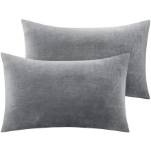 Queen Flannel Pudebetræk 20x30 tommer 2-pak blød fleece