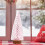 Pink Mini Bottle Brush Christmas Tree with Wood Base 4