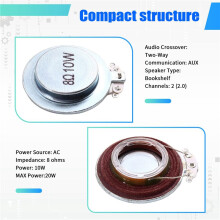 Audio Speakers 44mm Plane Vibration Speaker Resonance Speaker 10W 8 Ohms DIY for Home Theater HOT