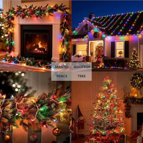 100 warmwitte T5-kerstlampjes, 6,5 meter (21,4 ft) wit 2