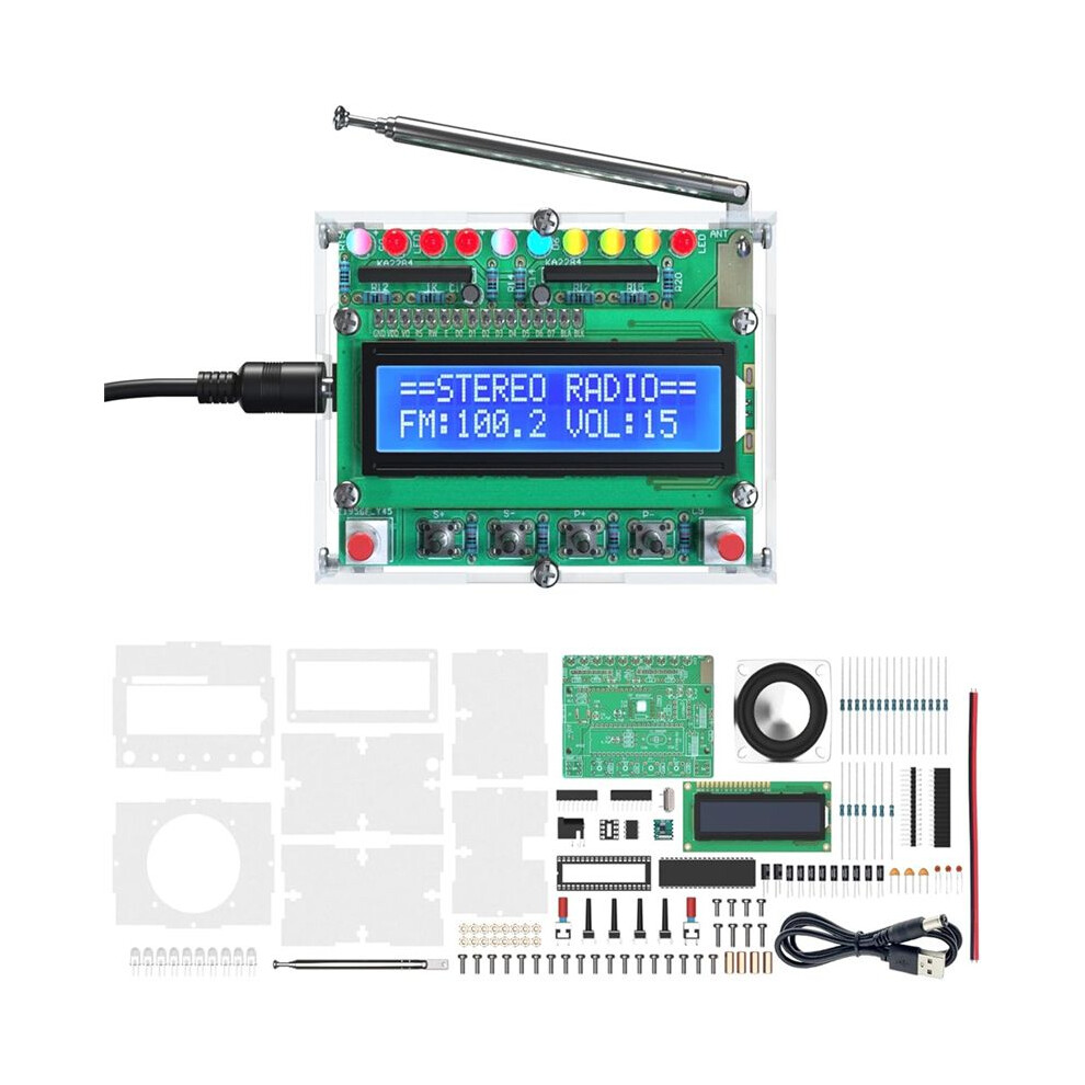 Fm Radio Kit,Diy Soldering Projects Radio For Learning Teaching Stem Education Ideal Gift For Family And Friends 4711947146787