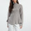 Women's Long Sleeve Knitted Pullover Top Gray L 2