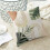 Μαξιλαροθήκες Boho 20x20, Σετ 2 τεμαχίων, Θήκες Μαξιλαριών από Λινό Πράσινο Φύλλο για 4