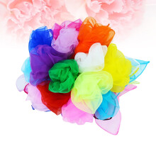 6 Pcs Dance Performance Small Silk Scarf Juggling Dancing Toddler Scarves Kids Preschool Child