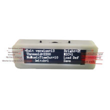3.12 Inch OLED Music Spectrum Display, Voice-Controlled Vehicle Professional HiFi White