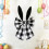 Bunny Ears Wreath Bow Yellow 16 inch 4