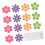 Flower Party Decorations Colored Paper Cutouts 1 Set 7