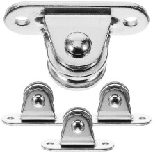 KALLORY 1 Set Single Pulley Blocks Small Pulley Smooth Wheels Rope Pulley Wall Mount Pulleys